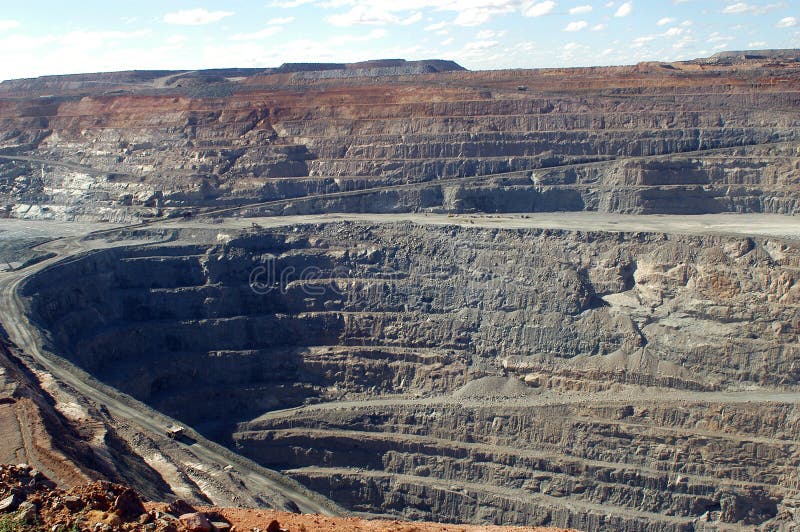 Goldmine of Kalgoorlie stock photography