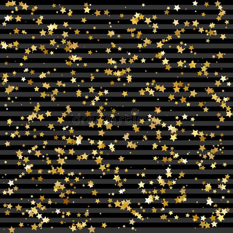 Goldstern auf transparentem Hintergrund Konfettifeier, fallende goldene abstrakte Dekoration für Partei, Geburtstag celebra lizenzfreie abbildung Goldstern auf transparentem Hintergrund Konfettifeier, fallende goldene abstrakte Dekoration für Partei, Geburtstag celebra lizenzfreie abbildung
