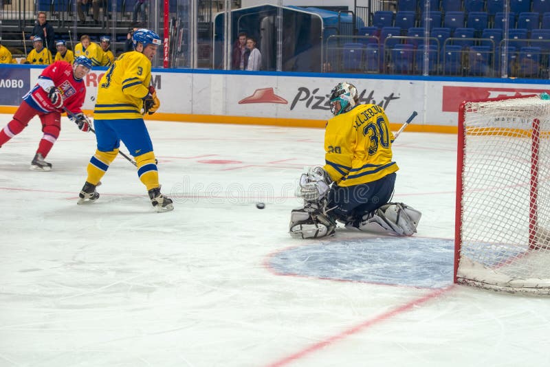 Equipa sueca, guarda-redes Ake Lilljebjorn (30) fotos de stock