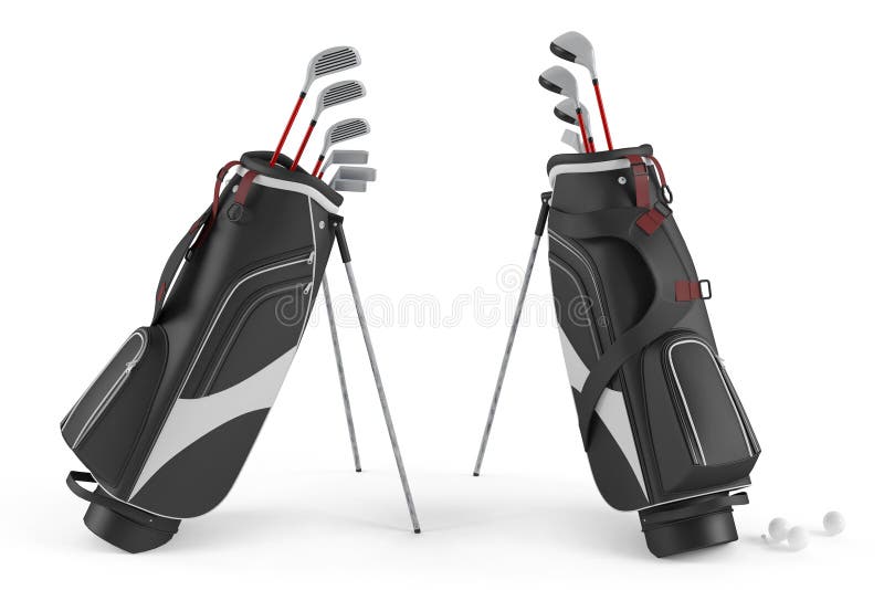 Golf bag stock vector. Illustration of green, recreation 5791938