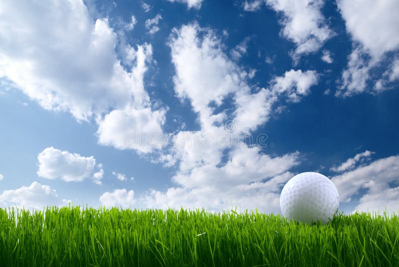Golf ball stock photo. Image of cloudy, game, sphere 13550416