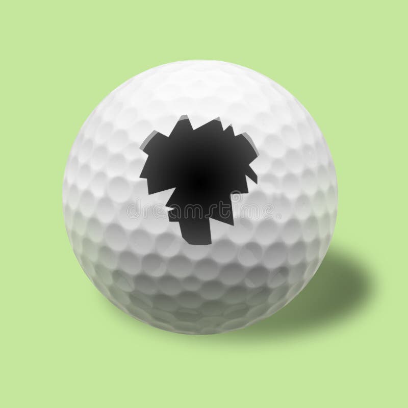 Isolated Golf balls stock image. Image of colors, sphere 3191177