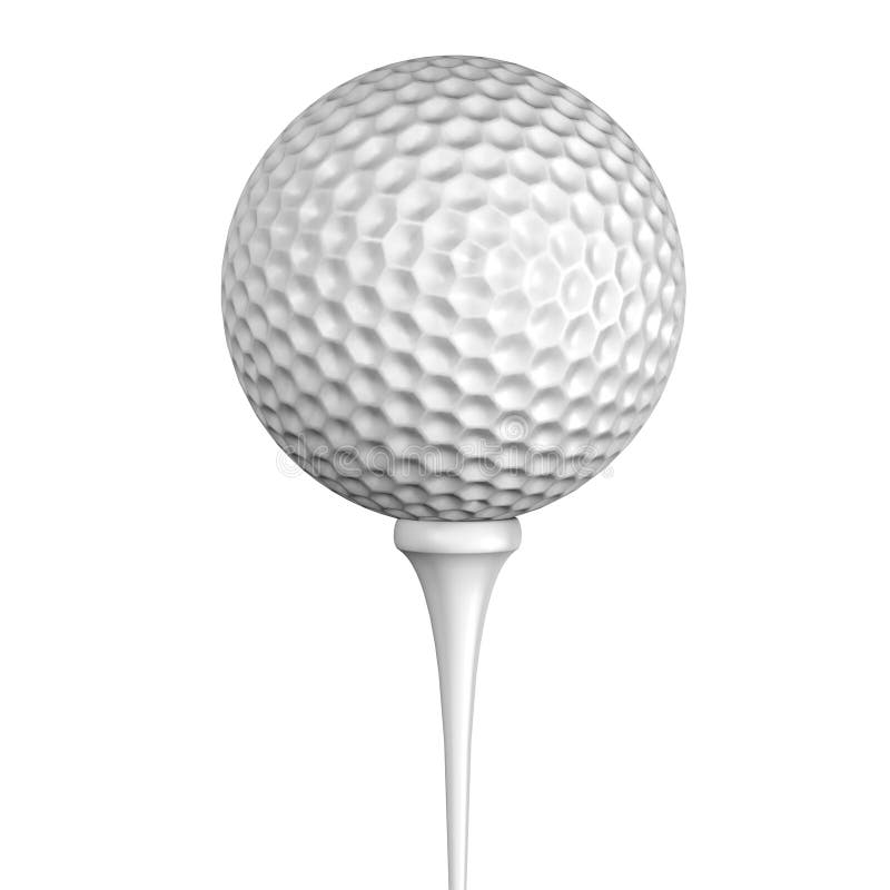 Golf ball and club stock illustration. Illustration of field - 10338042