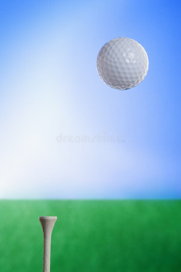 Golf Ball in Air stock photo. Image of fore, ball, golf 1851132
