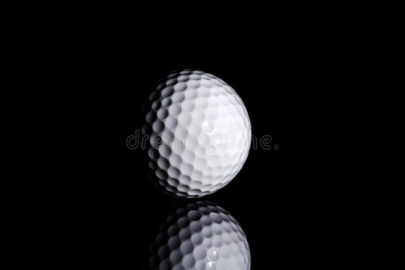 Golf Ball on Black Background Stock Photo - Image of black, club: 148313058