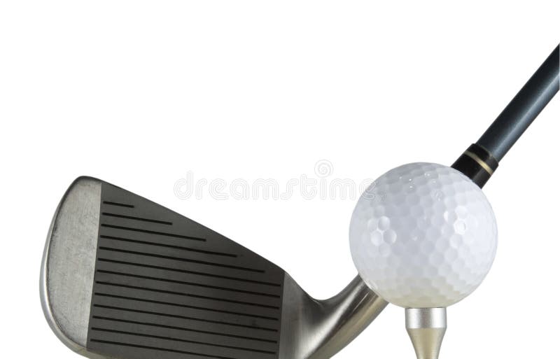 Golf ball and club stock photo. Image of club, aerodynamic 1085200
