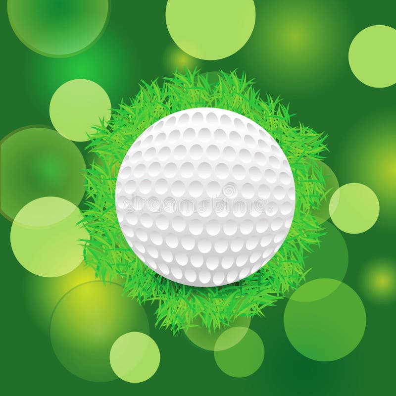 Golf ball vector illustration Golf ball vector illustration