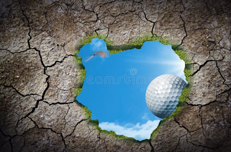 Golf Ball Falling stock images Golf Ball Falling stock images