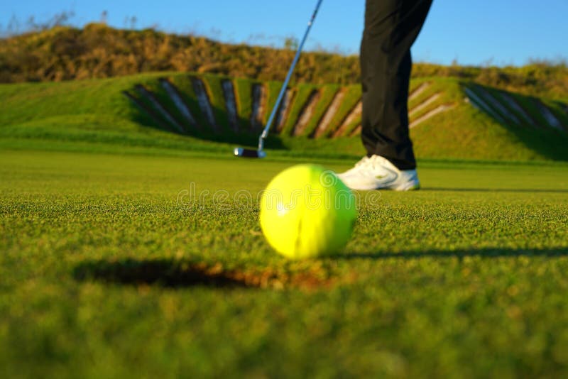 Golf Ball Going Hole Photos Free & RoyaltyFree Stock Photos from