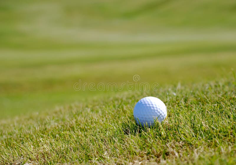 Golf ball on grass