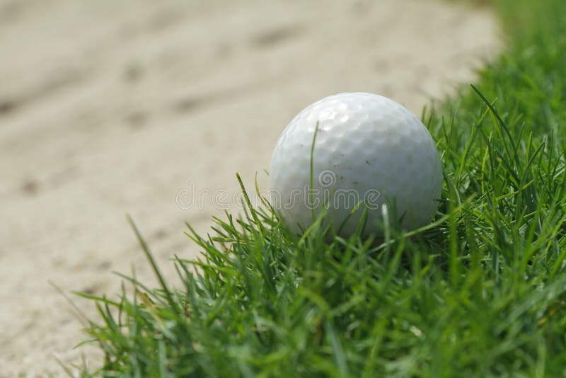 Golf ball on green stock image. Image of challenge, color 26523863