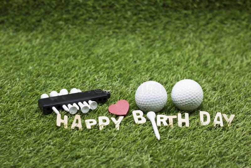 Golf Ball With Happy Birthday Sign On Green Grass Stock Photo Image Of Birth Gift Golf Ball With Happy Birthday Sign On Green Grass Stock Photo Image Of Birth Gift