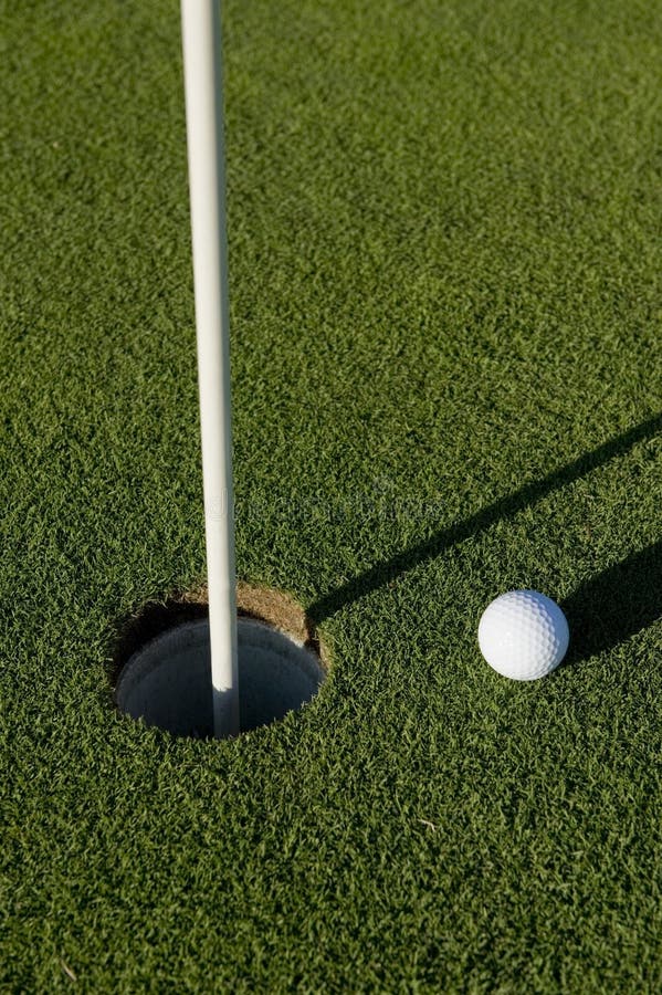 Golf Ball Near Hole stock image. Image of game, golf, sports 6721049