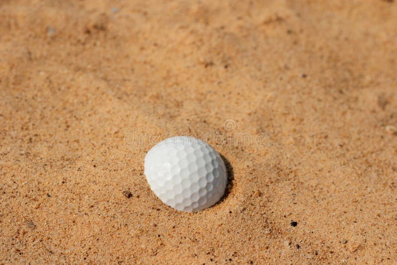 Golf Ball In Sand On Bunker Stock Photo Image 38834635