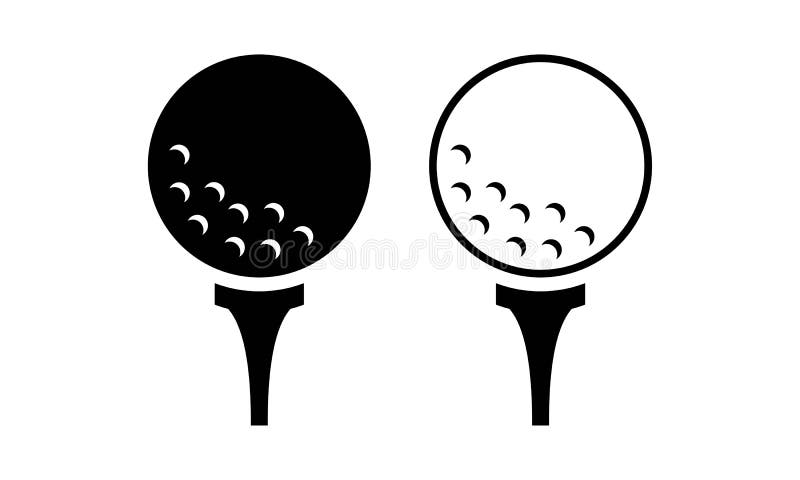 Golf Ball Sports Balls Minimal Flat Line Icon Stock Vector - Illustration  of sports, game: 172206784