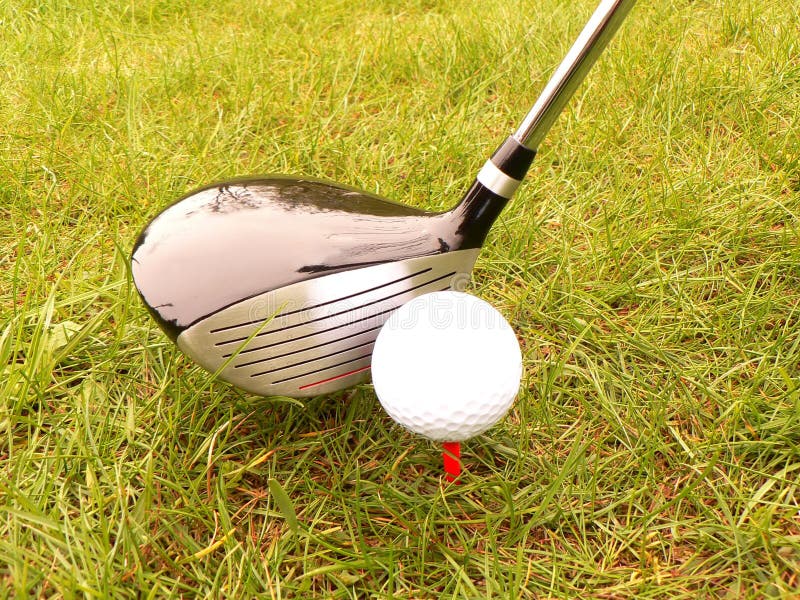 Golf ball and stick stock photo. Image of ball, dimples 1024706