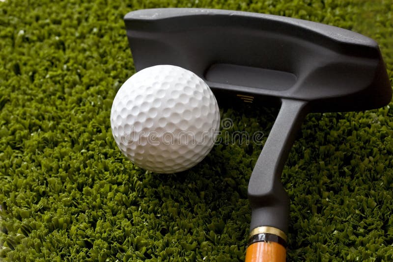 Golf ball and stick stock image. Image of luxury, court 8282853