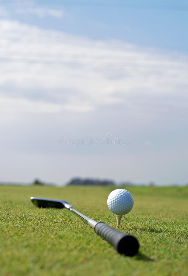 Golf ball in tall green grass