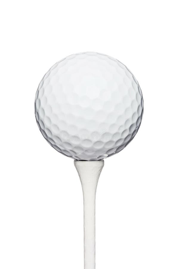 Golf ball on a tee stock image. Image of golf, entertainment - 32888539