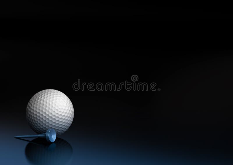 Golf ball and tee