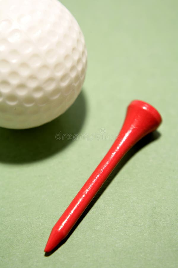 Golf ball and tee stock photo. Image of hobby, indoors 6683406