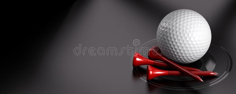 Golf Ball and Tee