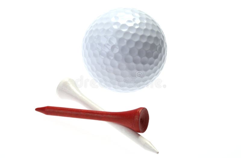 Golf ball and tees