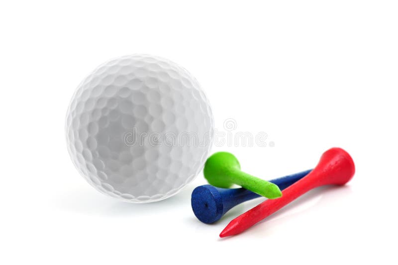 Golf ball on tee stock photo. Image of sport, target 96564746
