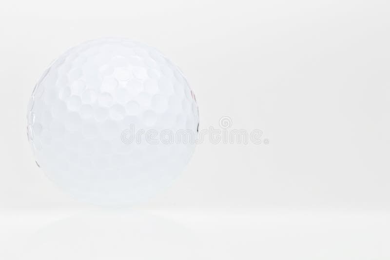 Golf ball on a white background