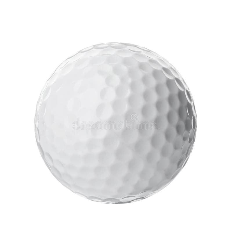 Golf ball on white. Sport equipment
