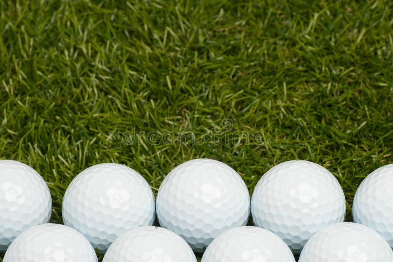 Golf balls and golf clubs stock photo. Image of recreation 72715436