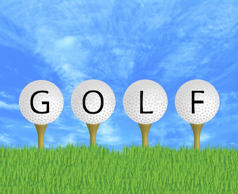 Golf Balls Sign vector illustration