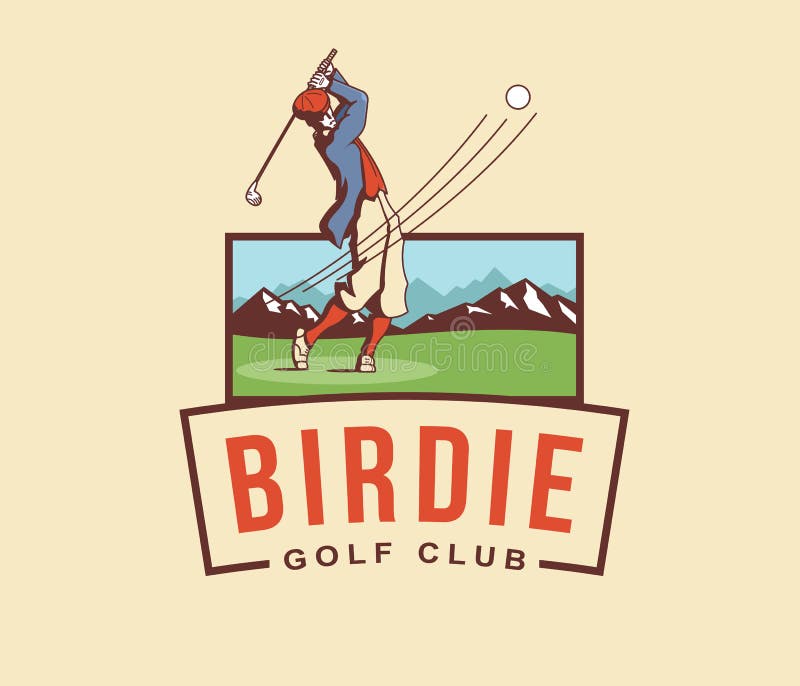 Golf birdie stock illustration. Illustration of field 56772780