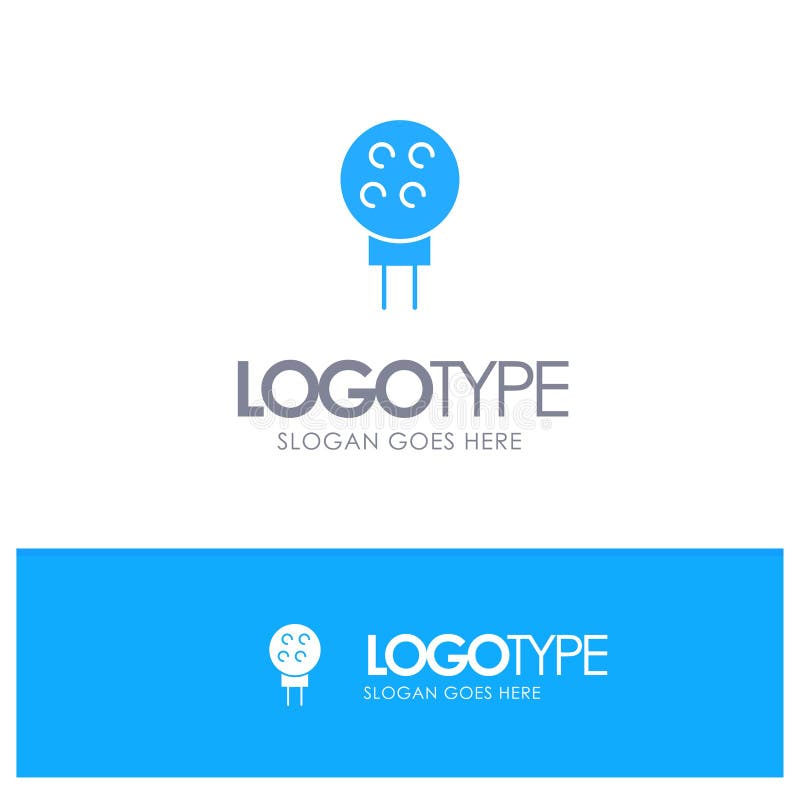 Golf, bola, béisbol, logotipo sólido azul del deporte con el lugar para el tagline ilustración del vector Golf, bola, béisbol, logotipo sólido azul del deporte con el lugar para el tagline ilustración del vector