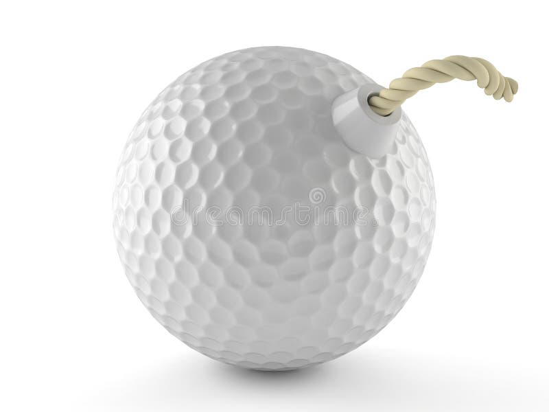 Golf bomb stock illustration. Illustration of bomb, explosion 94327880