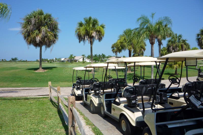 Golf Buggies Golf Course Stock Photos Free & RoyaltyFree Stock