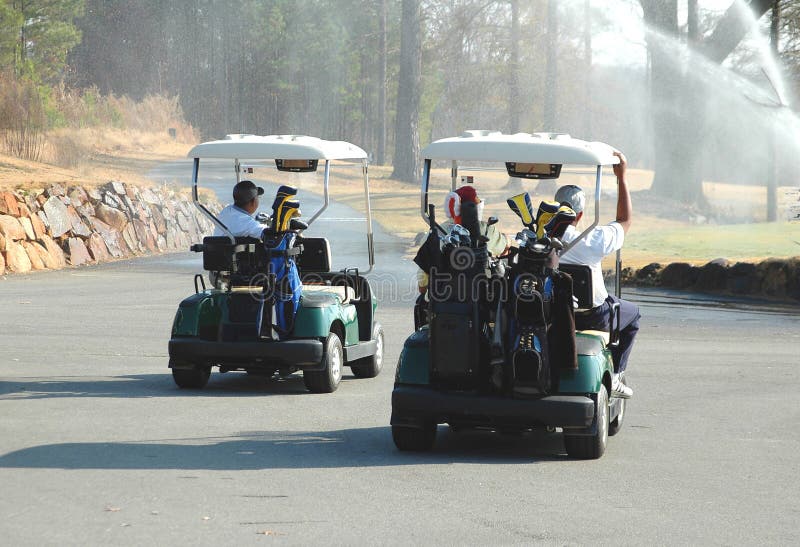 Golf carts stock photo. Image of outdoor, golfcourse, swing 2323470