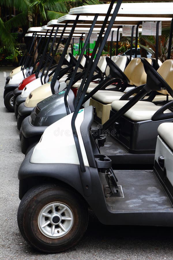 Golf Carts stock photo. Image of parking, cart, relax 19951116
