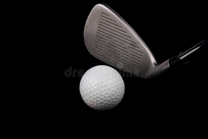 Golf ball and club stock photo. Image of club, aerodynamic - 1085200