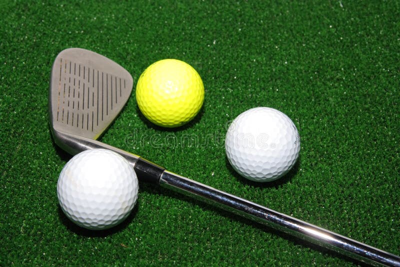 Golf club and balls stock photo. Image of three, macro 2973860
