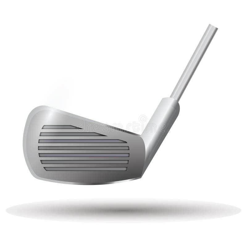 Golf Club Head. Vector Illustration Decorative Design Stock Vector