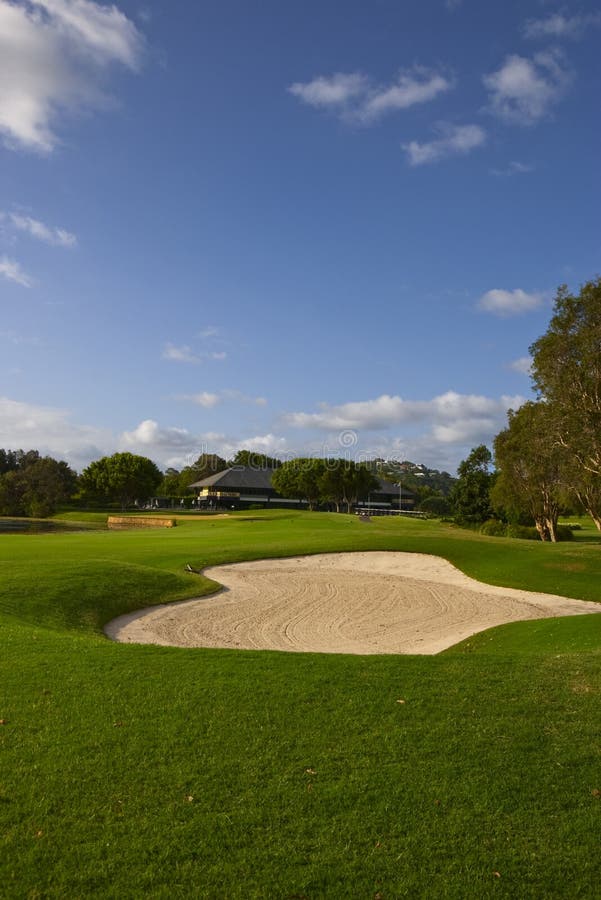 Bunker on a golf course stock image. Image of raked, recreation 29676757
