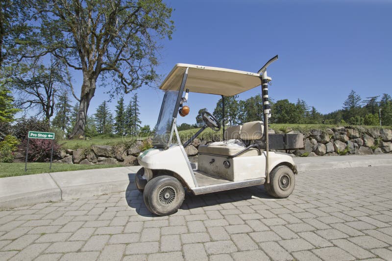 Golf Course Electric Maintenance Cart Royalty Free Stock Photos Image