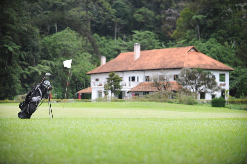 Golf Course and Europe Style House Stock Photo Image of landscape, house 23184940