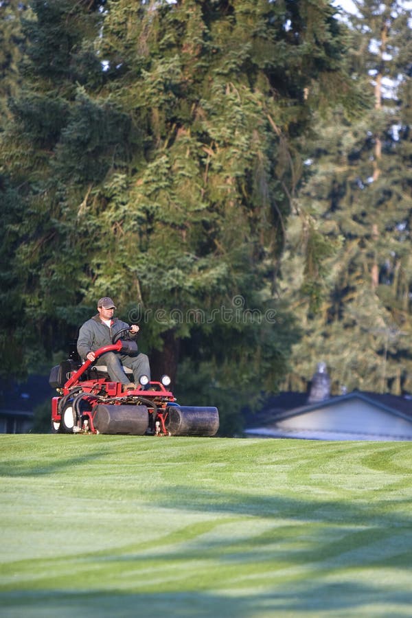 Golf Course Groundskeeper stock image. Image of outside 6069333 Golf Course Groundskeeper stock image. Image of outside 6069333