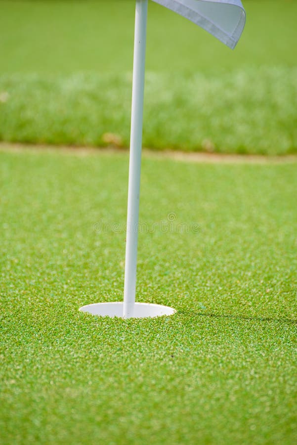 Golf course hole flag stock photo. Image of nature, scenic 56359082