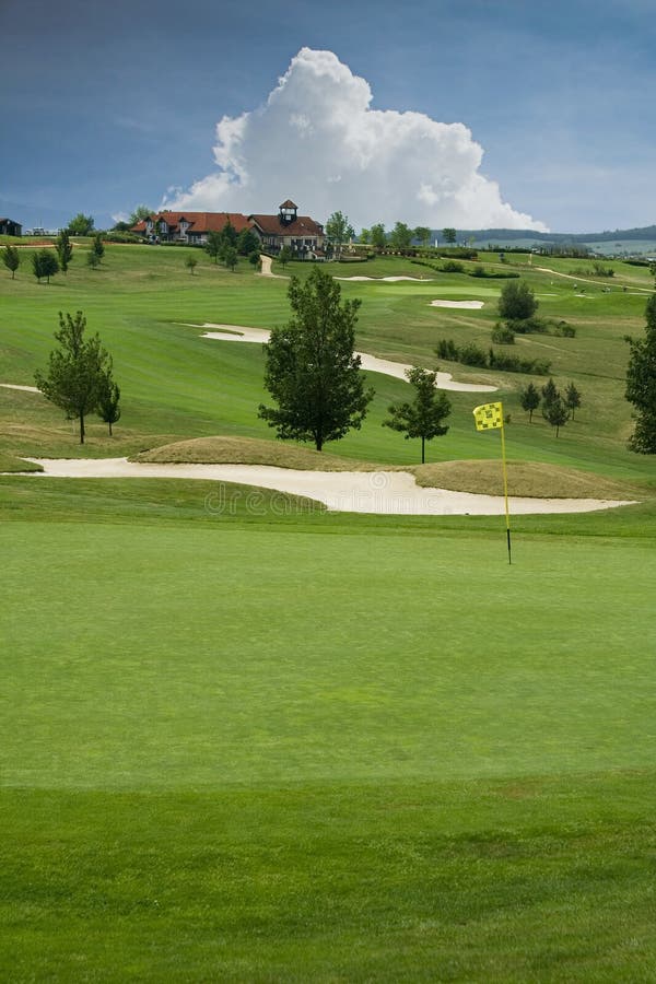 The golf course in Karlstejn
