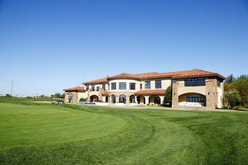The golf course landscape stock image