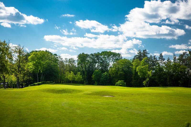 Golf course landscape stock photo. Image of exercise - 72306844