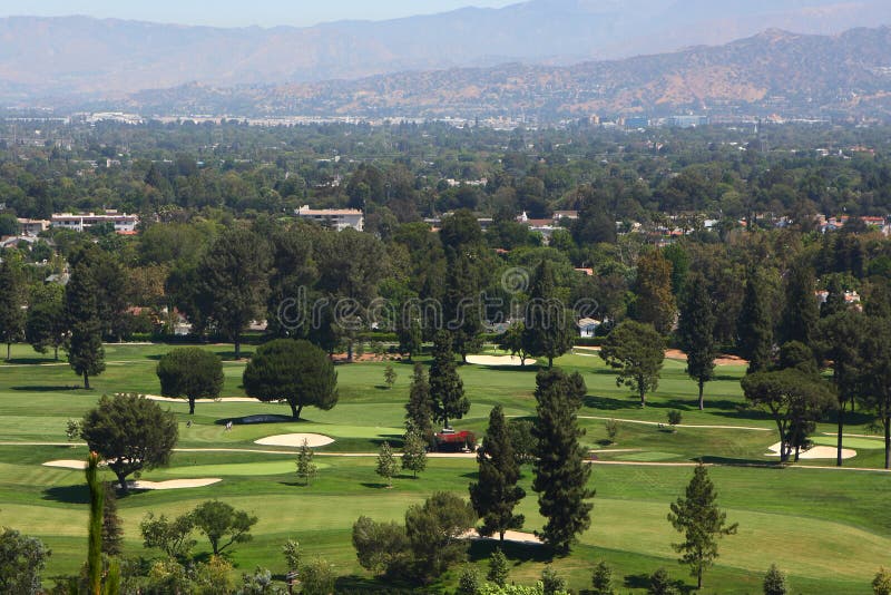 Golf course in los angeles stock photo. Image of tree 26253410